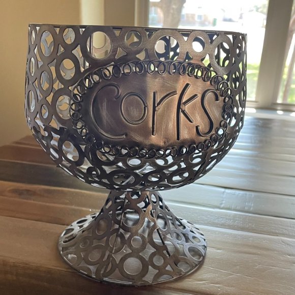 Cork Storage Bucket Vase - Picture 1 of 2